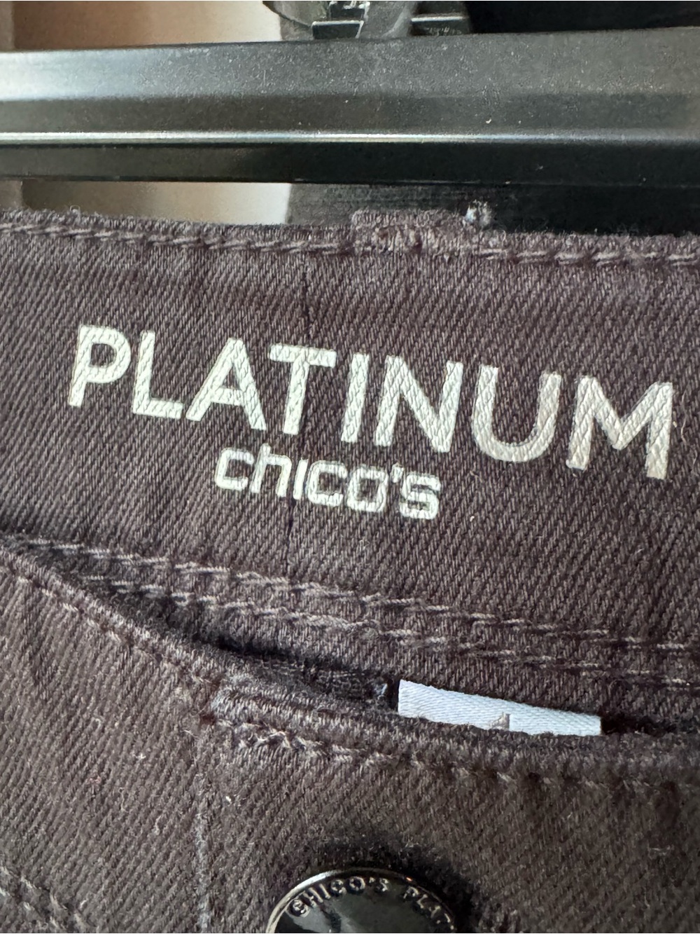 Chico’s Platinum Collection Black Sequin Embellished Pants nwt - Picture 3 of 6